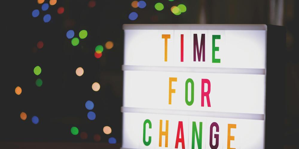 Time for Change written